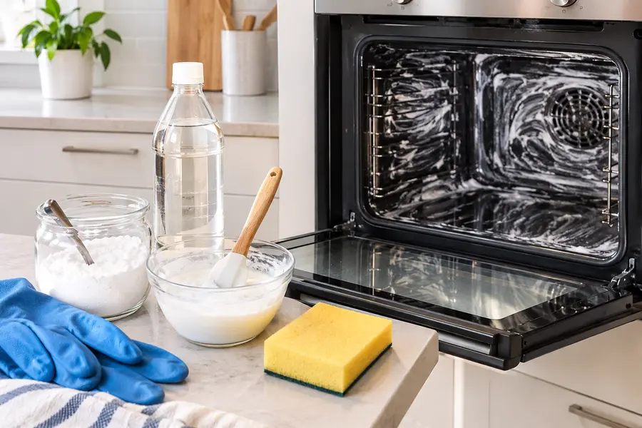 Baking Soda and Vinegar for Oven Cleaning in Under 30 Minutes